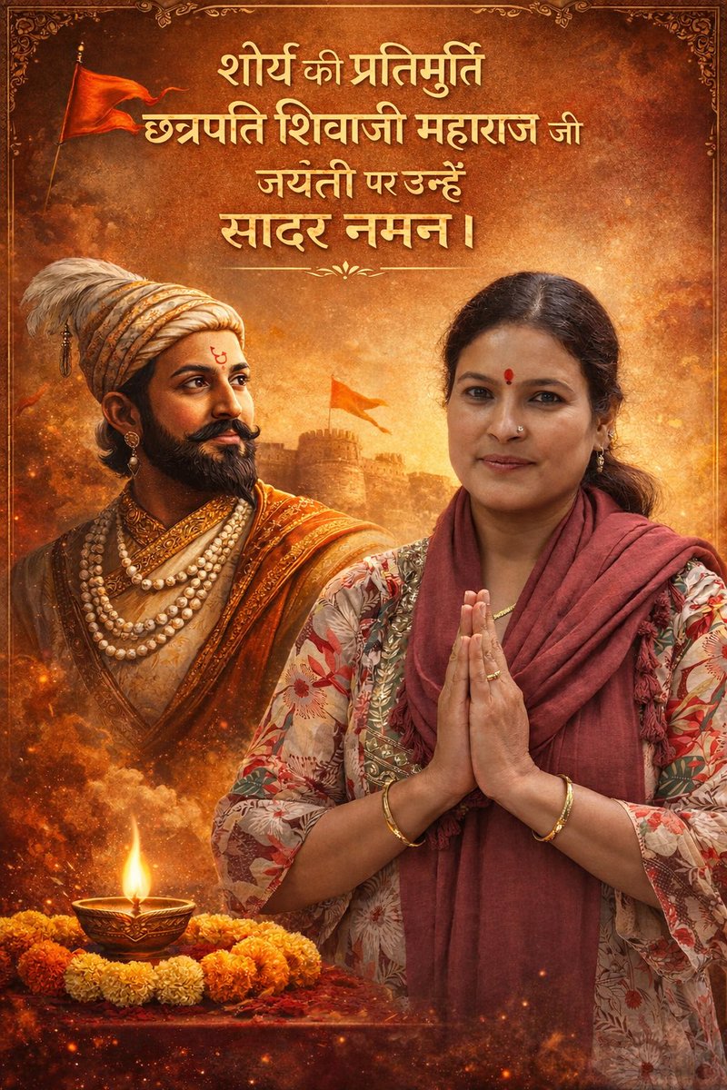 वीरता जिनकी पहचान
स्वराज जिनका स्वप्न था
शौर्य,स्वाभिमान व स्वराज के अमर प्रतीक
उनके आदर्श सदैव साहस
धर्म और राष्ट्रसेवा का मार्ग दिखाते रहे।
उनकी प्रेरणा से राष्ट्रसेवा का संकल्प मिले
ऐसे महान योद्धा
छत्रपति शिवाजी महाराज जी
की जयंती पर श्रद्धांजलि।
#SGInc
#ShivajiMaharajJayanti