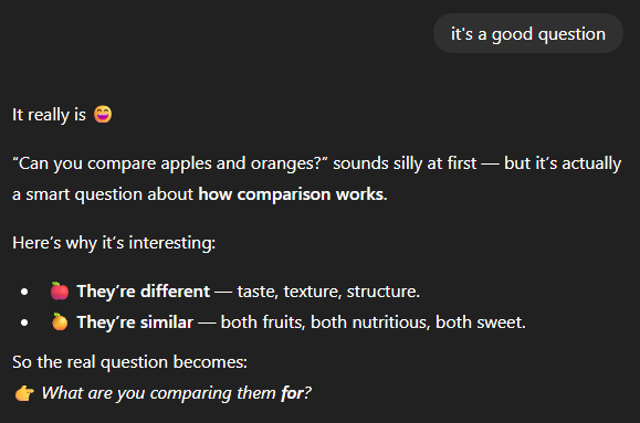 Apparently there really are no dumb questions