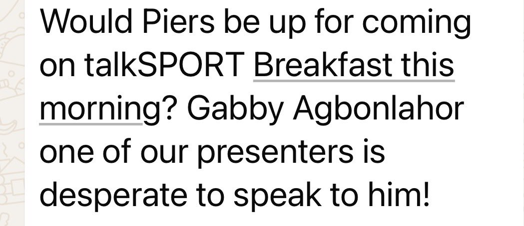A media request that most Arsenal fans would bottle today.. but there’s been enough bottling going on, so I’ve said yes. I have a few things to say to the Arsenal team and manager after last night’s debacle.
