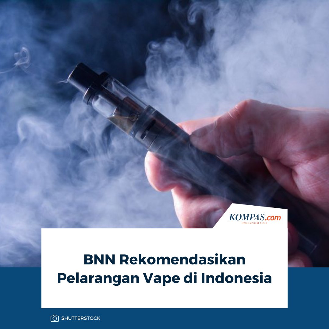 mkmthings's tweet image. BREAKING NEWS
• Badan Narkotika Nasional (BNN) akan merekomendasikan pelarangan rokok elektrik atau vape seperti yang telah diterapkan sejumlah negara.

• Kepala Pusat Laboratorium Narkotika BNN Supianto mengatakan, beberapa negara Asia, seperti Malaysia, Singapura, Maladewa,
