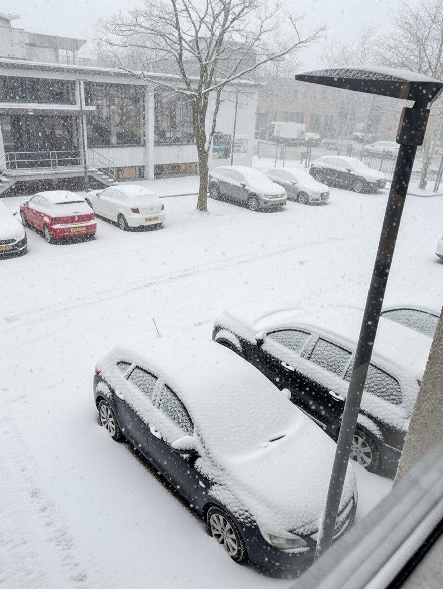 PapavanFien's tweet photo. Zo gaat lekker hier met de sneeuw😅 https://t.co/Aoc55g5PFf