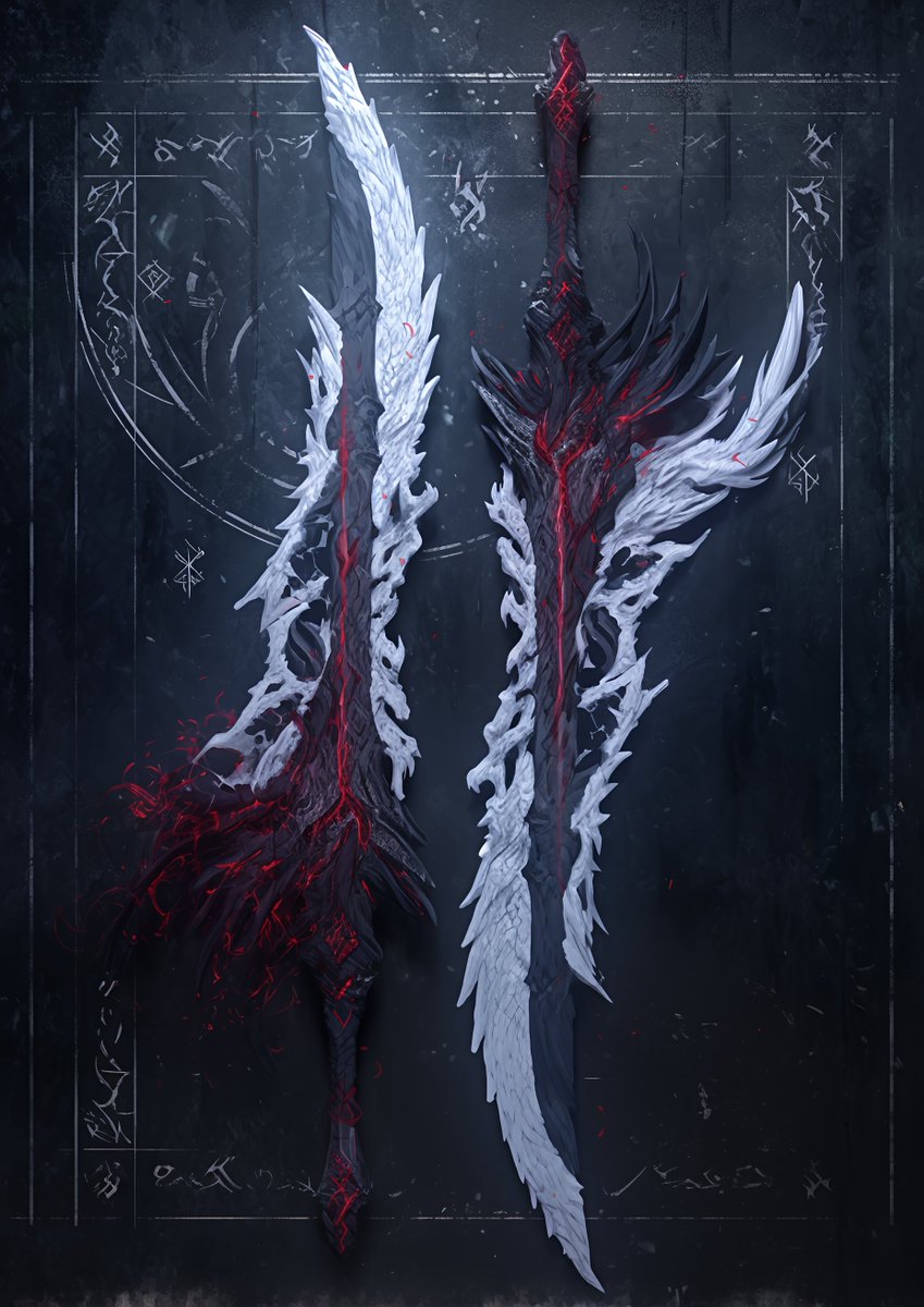 Yakumo_Alchemy's tweet photo. Divine Armament-Dual Swords-No.6 https://t.co/NvxrTEEvWS