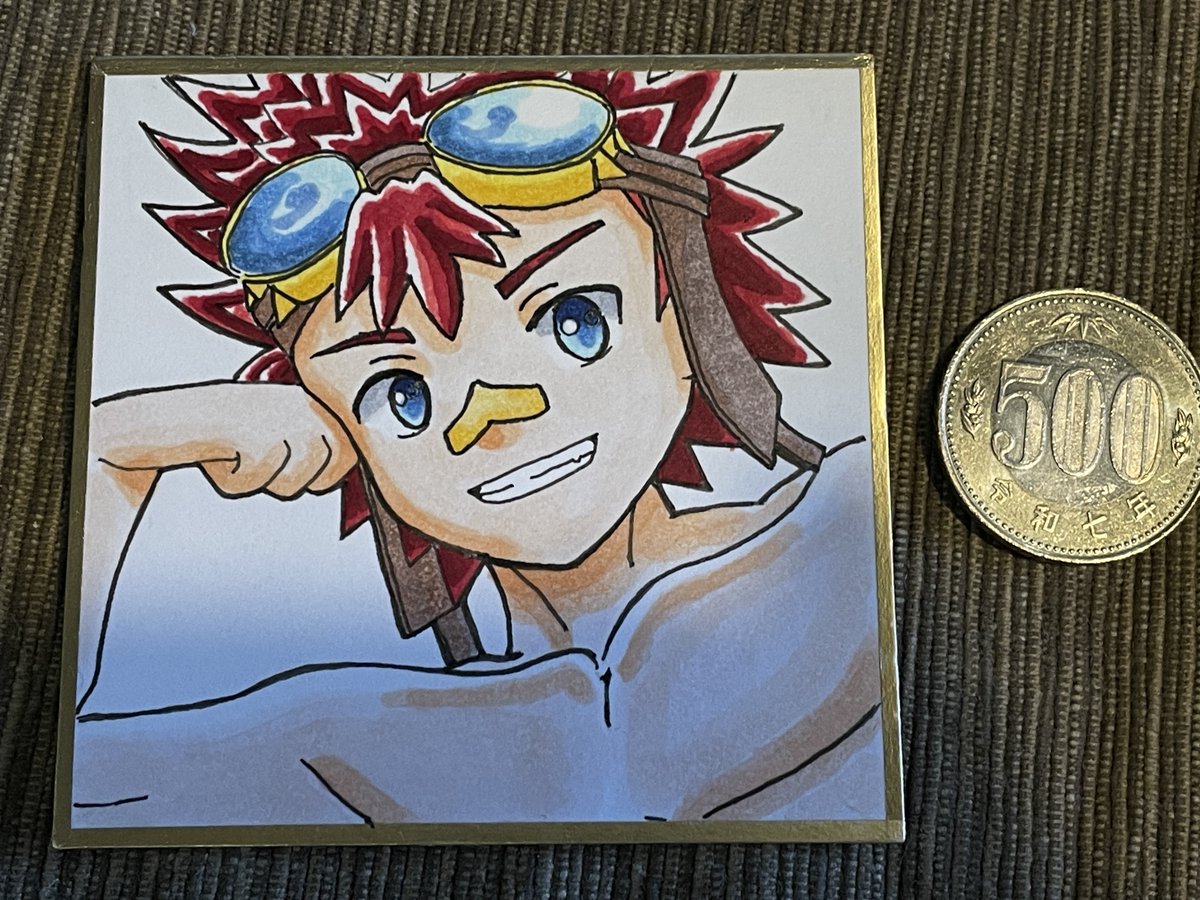 無からお金を生み出さなければならない 豆色紙を描きました 500円だっ