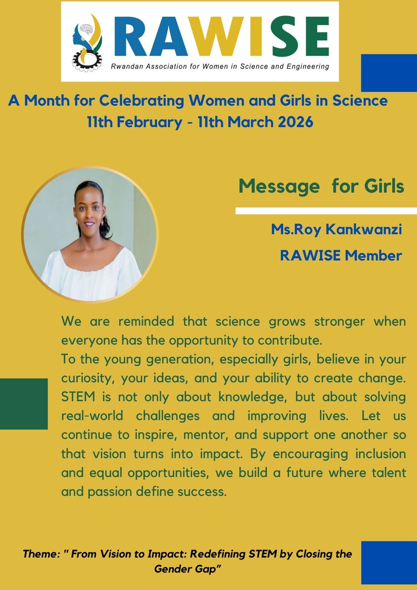 Rwandan Women in Science & Engineering tweet media