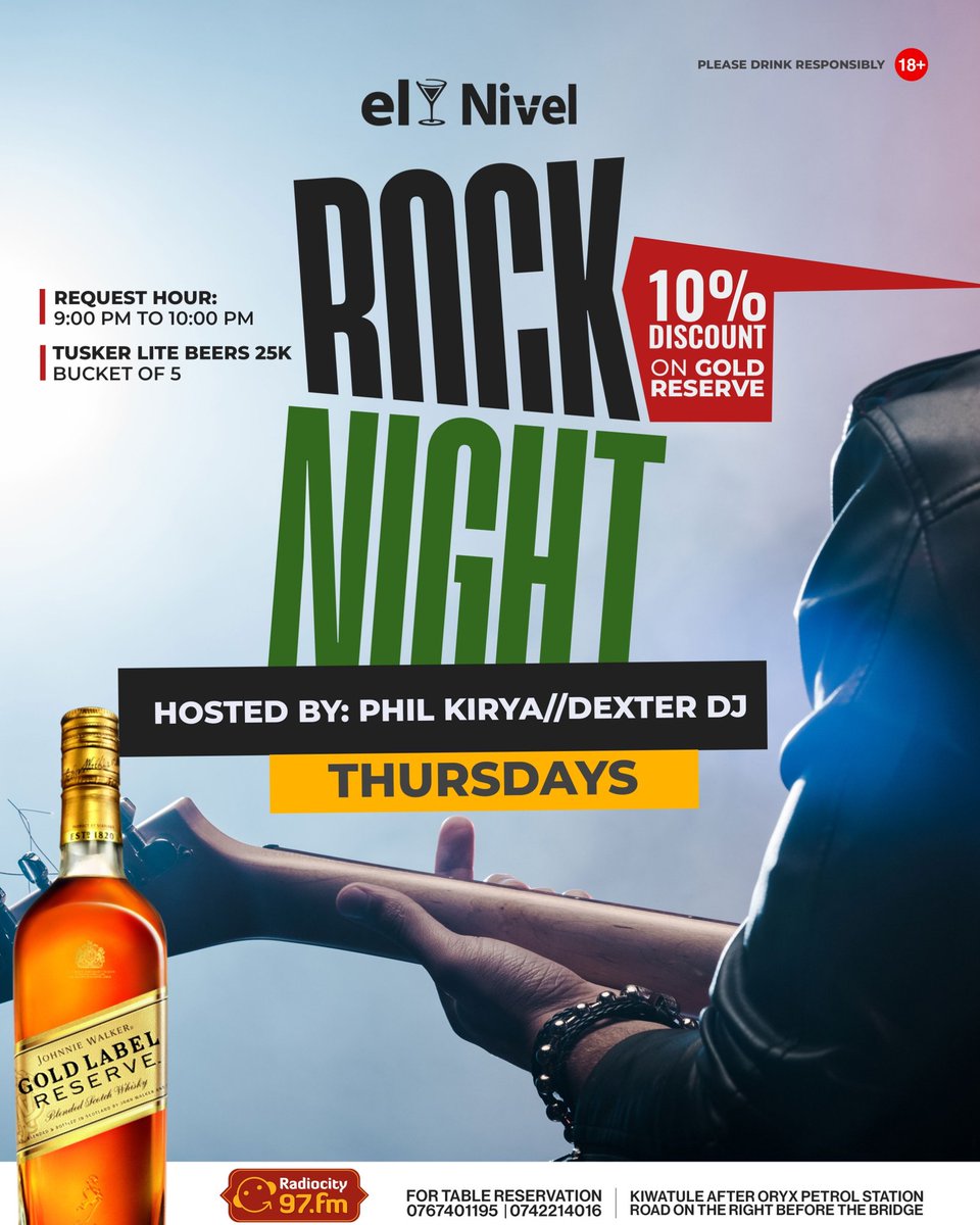 PhilKirya's tweet photo. What happens at @El_nivel_bar stays at.....
Something special is in the works at tonight's Rock Night edition...you've got to be there...🤫 https://t.co/z91BPoplXk
