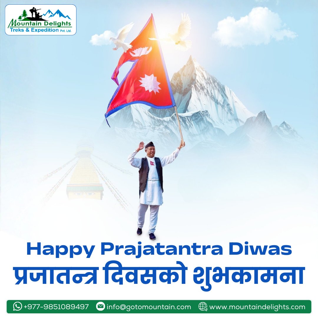DelightsTrek's tweet photo. "On Prajatantra Diwas, heartfelt tribute is paid to the brave souls whose sacrifices brought democracy, freedom, and dignity to the nation." https://t.co/8lKJQzRNZM