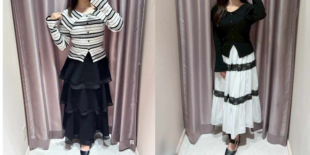 shop staff coordinate 

本日は大阪店よりコーデを紹介致します！

大襟リボンニット
color： OW / PI / BK / Boder
￥6,900（taxin) 

リボンなしにネックレス合わせも
おすすめです❤︎

Instagramに他のコーデも多数更新中✨
是非こちらもチェックしてみてください⸝⋆

instagram.com/anmille.hepfiv…