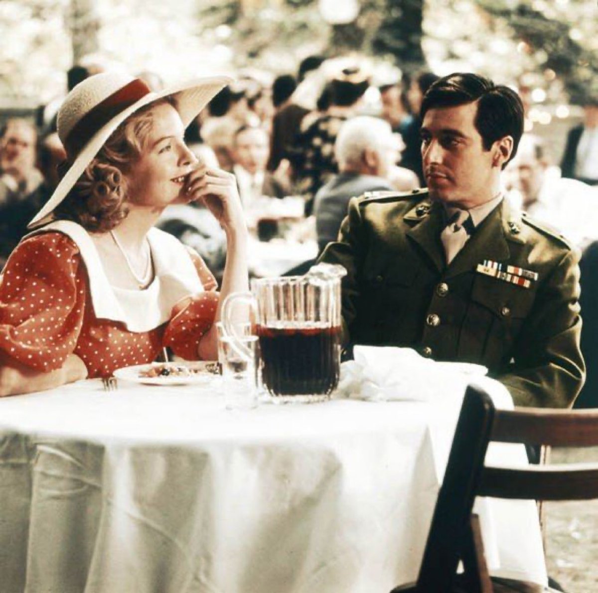 Diane Keaton and Al Pacino in 'The Godfather' (1972)