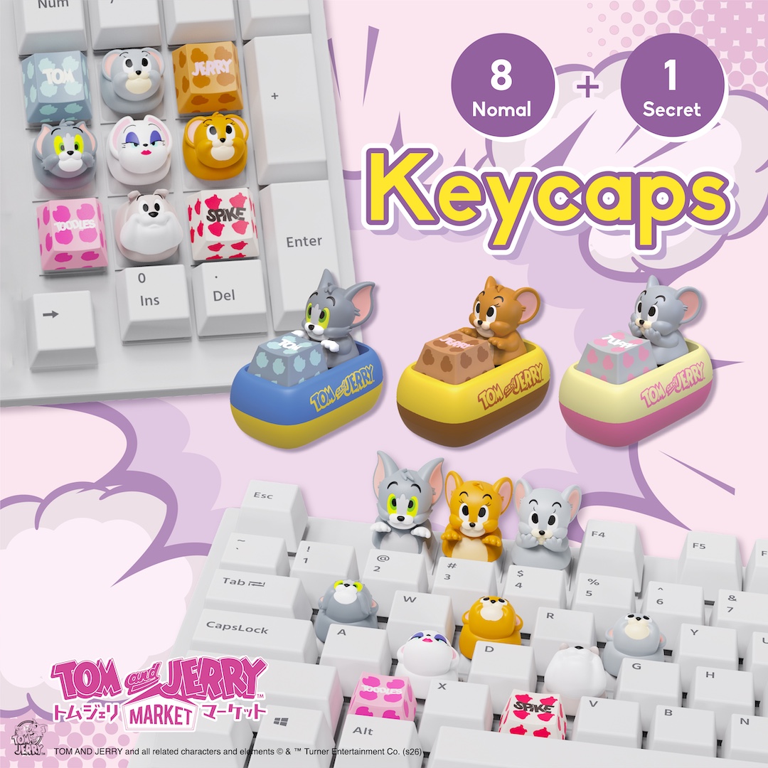 キーボードが #トムジェリ 仕様に変身🐱🐭🐭 ＼ メカニカルキーボード