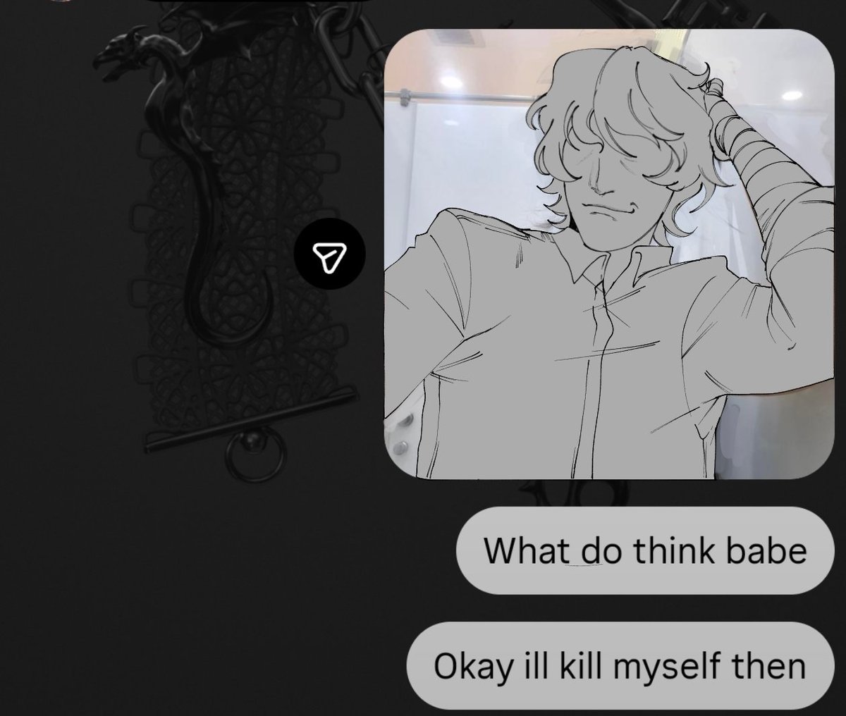 Never thought that ill ever trace a picture of myself to  and use my screen shot to draw jack but Shit so embarrassing i have to make someone go through it too