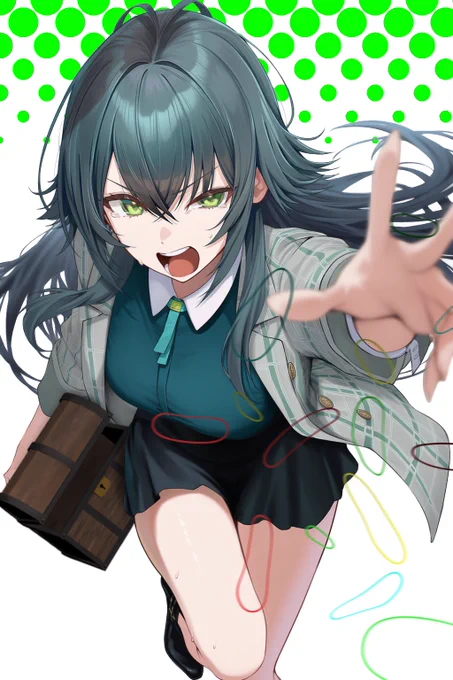 手毬 「倒れろぉぉぉ!!!」 (初星学園放送部 76より) #学マスFA