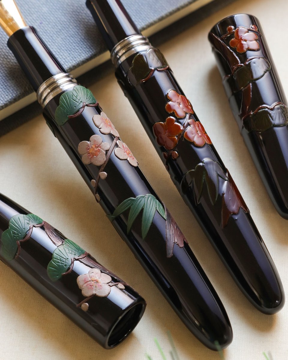新商品】 琉球堆錦コレクションに「盆栽」が登場。 万年筆という