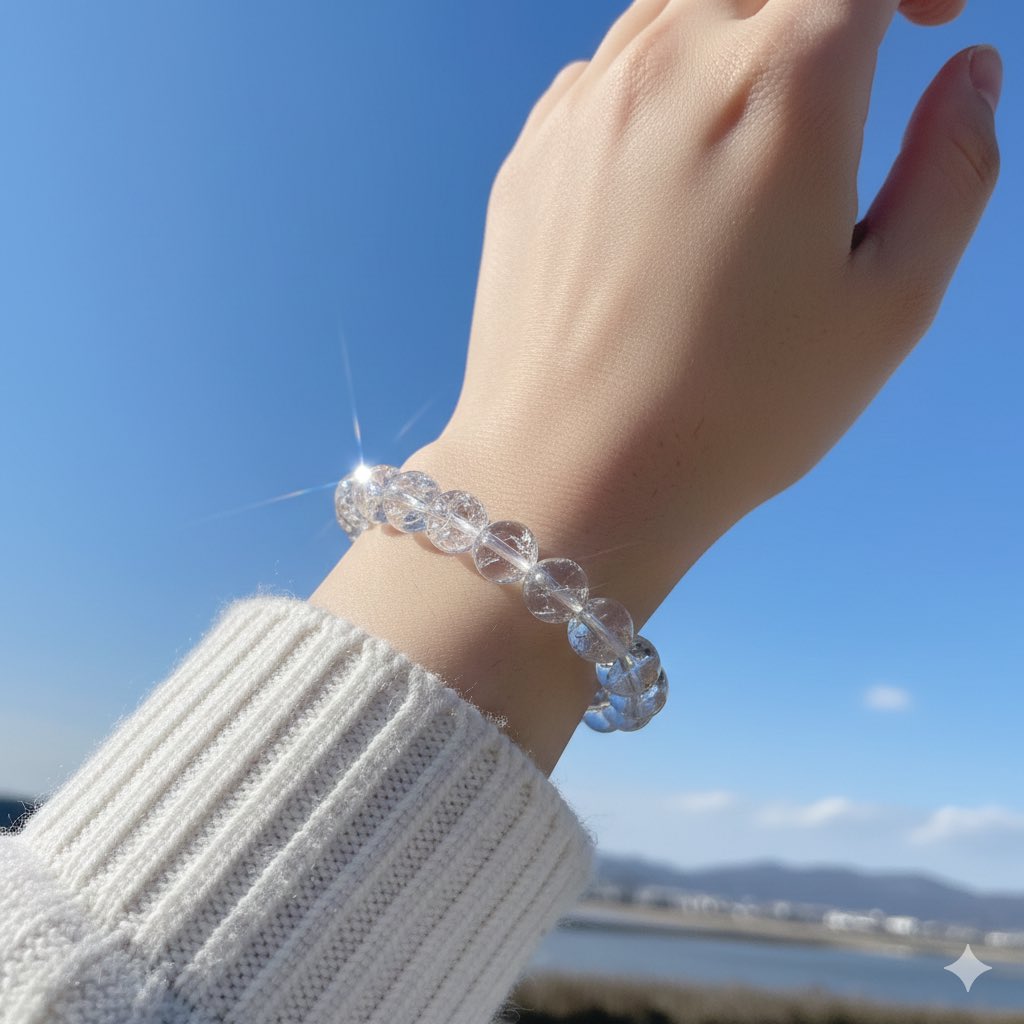 アイリスクォーツのブレスレットです♪ ボリビア産クリアーな