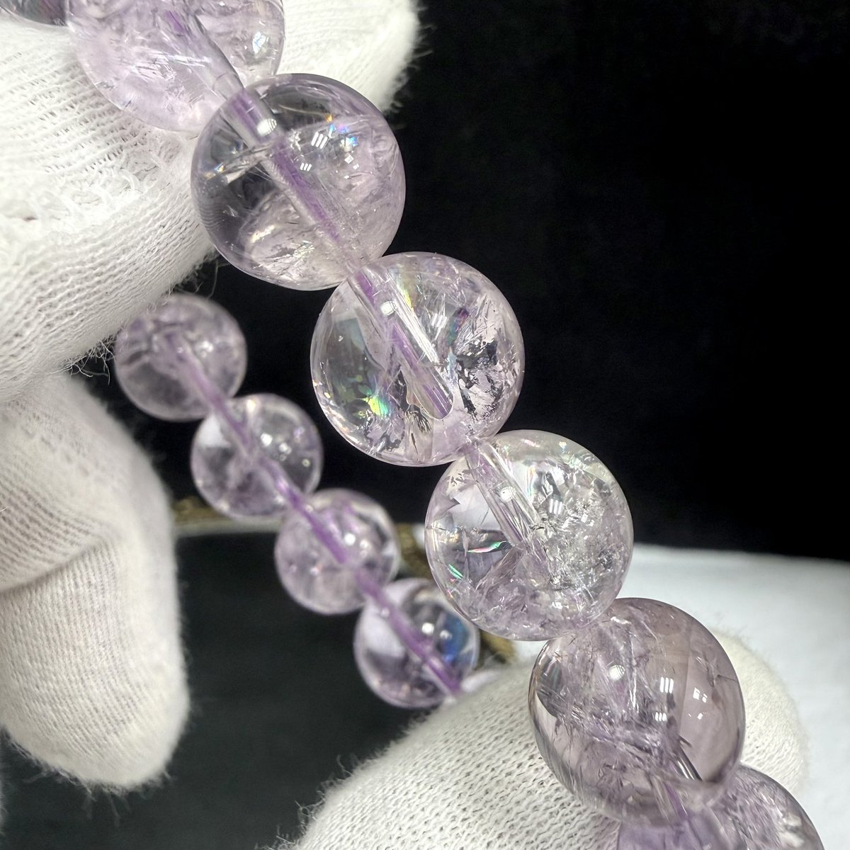 アイリスクォーツのブレスレットです♪ ボリビア産クリアーな