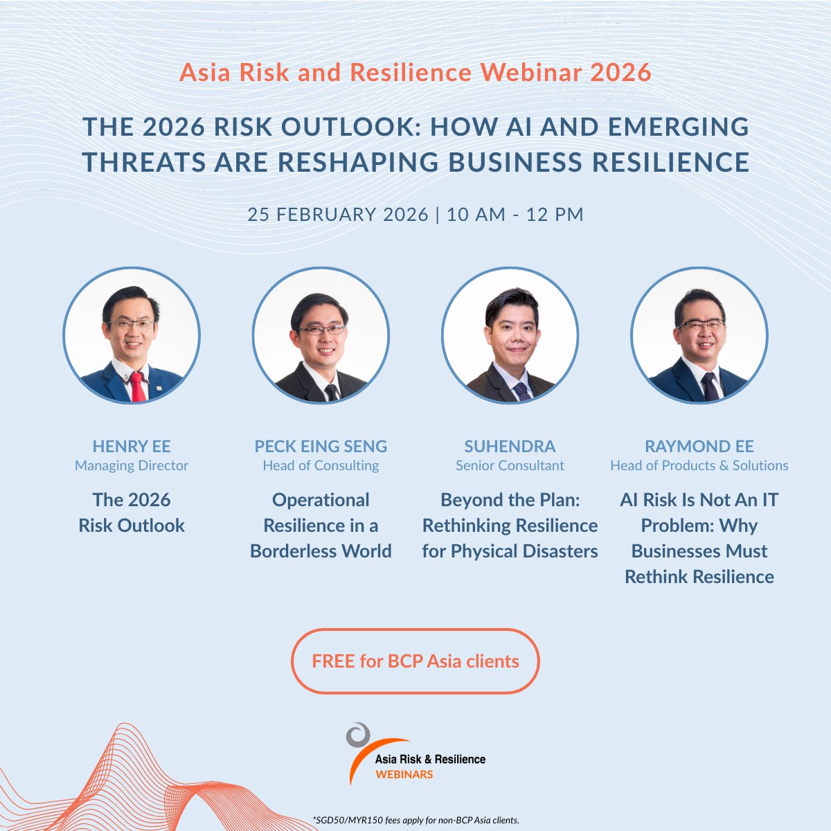 BCPAsia's tweet photo. The first @BCPAsia event of the year is here! With only one week to go, join us for our annual webinar as we navigate through the complexities of business resilience in the face of rapid digitalization.

Book your spot today: https://t.co/iJelihanjn

#BCPAsia #ARRW2026 #AI https://t.co/Y0xXixTvrE