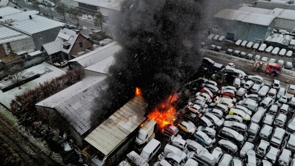 Grote brand in Udenhout