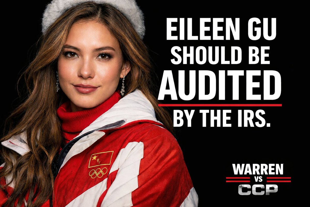 💰💰💰

Given the millions Eileen Gu reportedly received from China 🇨🇳, the IRS should take a close look when she returns to the U.S. 🇺🇸

Transparency matters.

Repost if you agree.