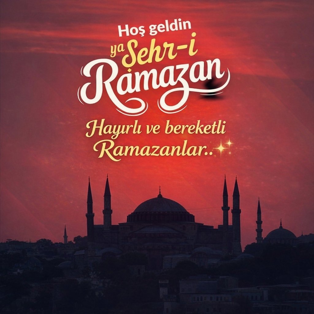 🌙 11 ayın sultanı Ramazan-ı Şerif’in; aziz milletimize, İslam âlemine ve tüm insanlığa hayırlar getirmesini temenni ediyorum.
Rahmet ve mağfiret kapılarının ardına kadar açıldığı bu mübarek günlerin; birlik ve beraberliğimizi pekiştirmesini, gönüllerimize huzur, hanelerimize