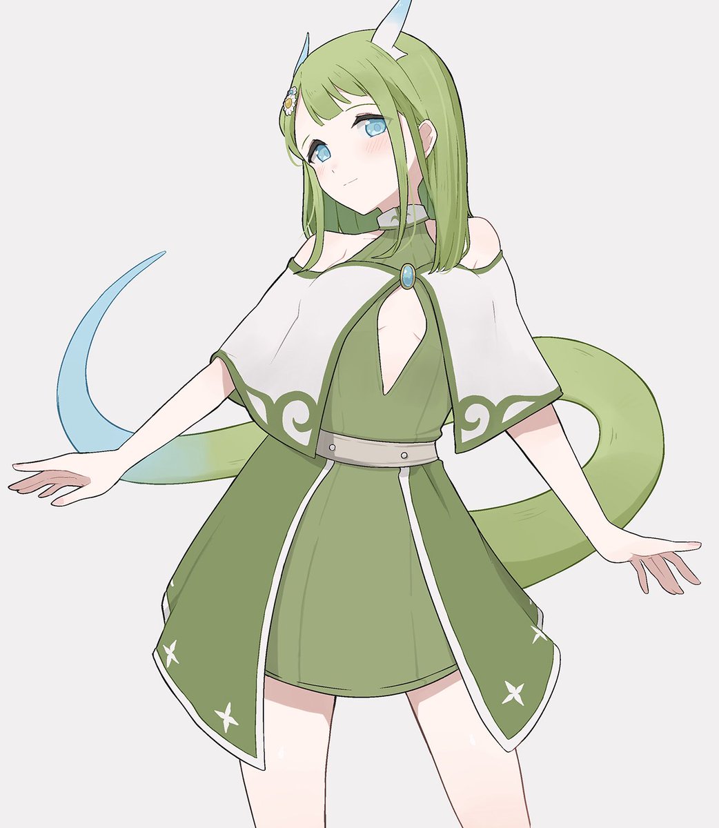 #自分で生み出した一次創作オリジナルキャラを流そう
うちの竜娘のユウナちゃんです🙇‍♂️ 