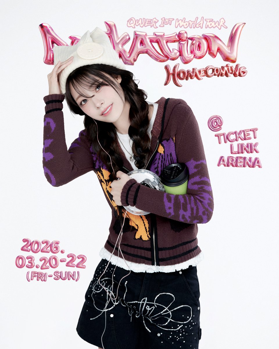 QWER 1ST WORLD TOUR <ROCKATION : HOMECOMING> ENCORE IN SEOUL

𝘙, 𝘚𝘪𝘺𝘦𝘰𝘯

📍 TICKET LINK ARENA (OLYMPIC HANDBALL GYMNASIUM)
🌐 2026.03.20(FRI) - 03.22(SUN)

#QWER #ROCKATION #ROCKATION_ENCORE #ROCKATION_HOMECOMING
#시연 #Siyeon