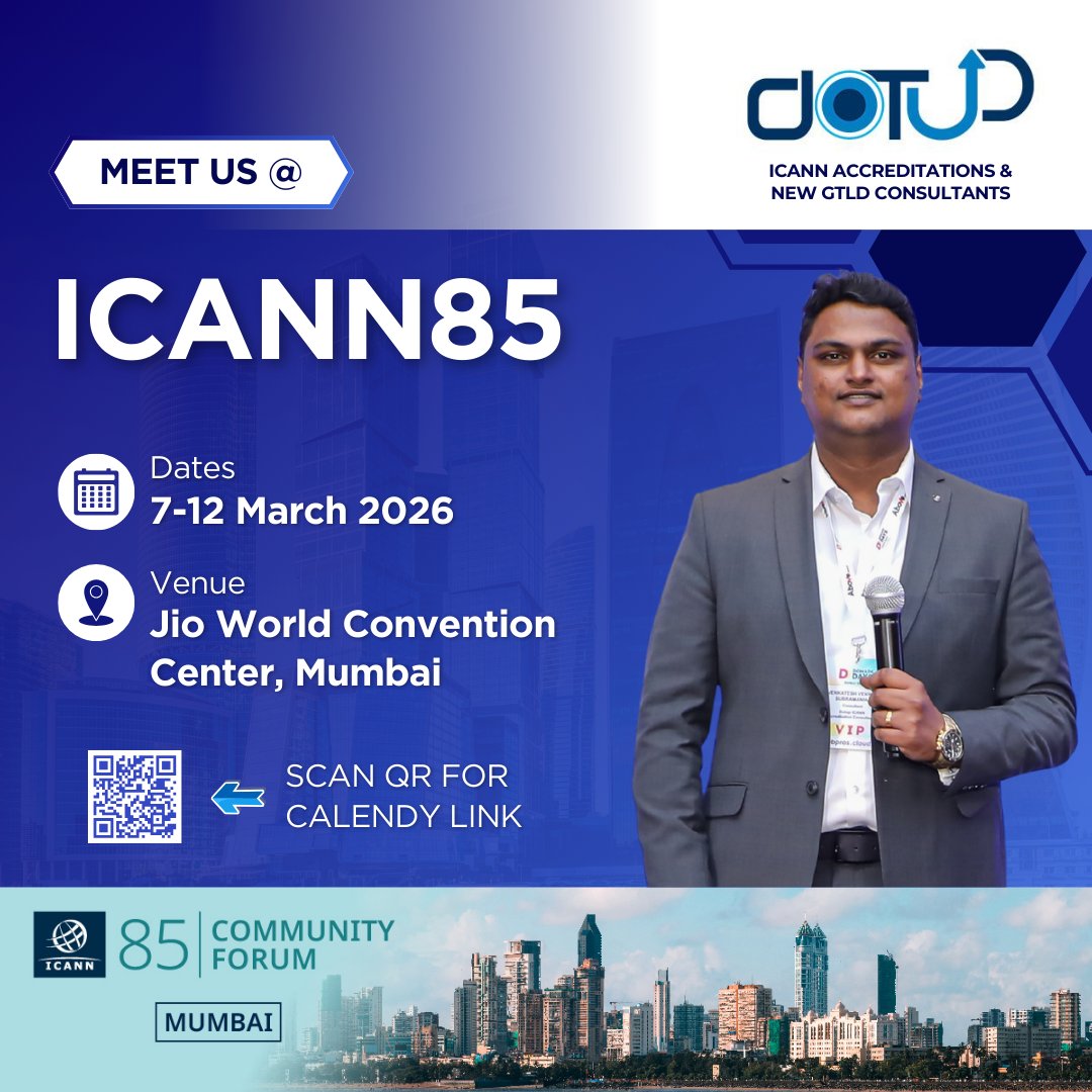 DotUP ICANN Accreditation Consultancy - Venkatesh tweet media