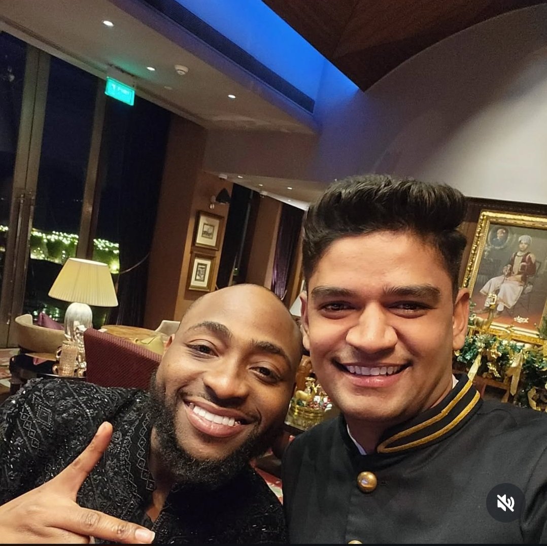 blaccmajek's tweet photo. An Indian man sends Davido a message of appreciation after meeting him just over a year ago. 

WRBLO https://t.co/ZHxl9U0d1W