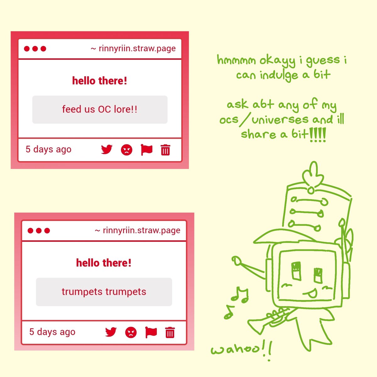 who wants to be part of the rinny marching band!!!!!!!!