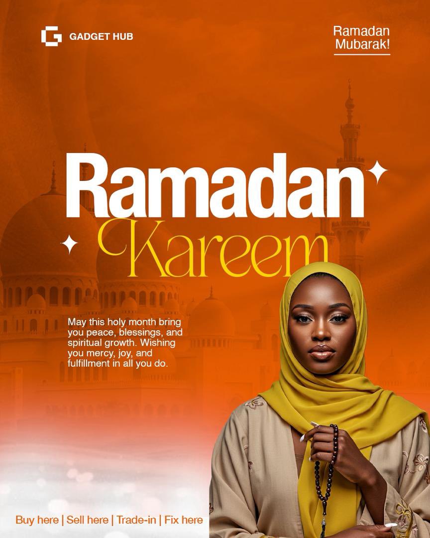 Ramadan Mubarak to our cherished friends at GadgetHub Ghana Limited 🌙✨

May this holy month bring you peace, prosperity, and countless blessings. Wishing you continued success and growth in all you do.

#RamadanKareem 
#RamadanMubarak