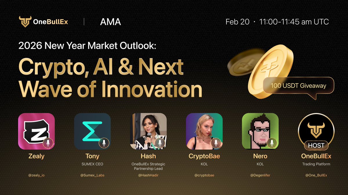 🚨 AMA Tomorrow | Bear Market or Breakout?

Is crypto in a structural reset… or setting up for the next capital rotation?

🗓 Feb 20
⏰ 11:00AM UTC
🎙 Live on X Spaces

We’re diving into:

• Where we really are in the cycle
• Gold vs Crypto liquidity flows
• AI x Crypto