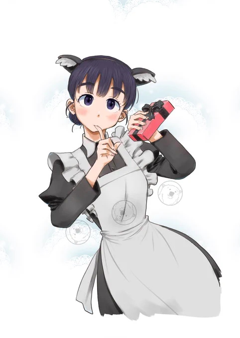 遅ればせながらバレンタイン天愛星さんを仕上げました 夏コミのサークルカットはこちらでいこうと思います #マケイン_FA