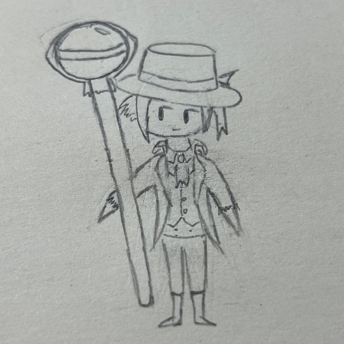 Inverted1999's tweet image. 아 맞아
드디어 그림을 그렸습니다

제 인생 첫 버틴 그림입니다.
마도학자 가중평균 신장에 비례한 1:1 사이즈 탕약 캔디를 받고 즐거워하는 모습이죠.

걱정 마세요. 
그냥 달기만 한 거고 부작용은 없으니까요.

참고로 저는 손을 잘 못 그립니다.