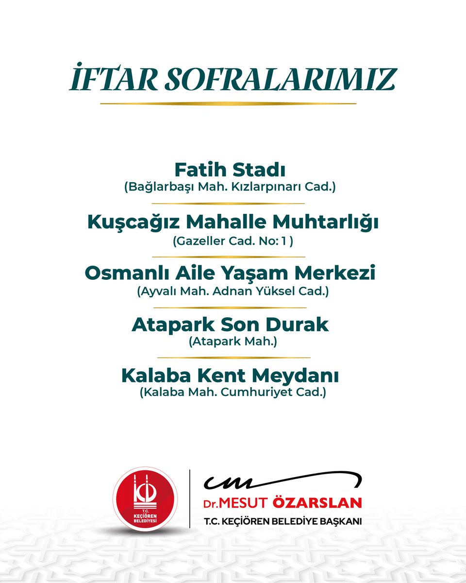 Aynı Sofrada, Aynı Dualarda Buluşalım

Ramazan demek; paylaşmak demek, omuz omuza olmak demek, aynı sofrada kalplerimizi birleştirmek demek.

Belediyemizin iftar sofralarında her akşam bir araya geliyor, ekmeğimizi bölüşüyor, dualarımızı birlikte ediyoruz.
Ramazan, paylaştıkça