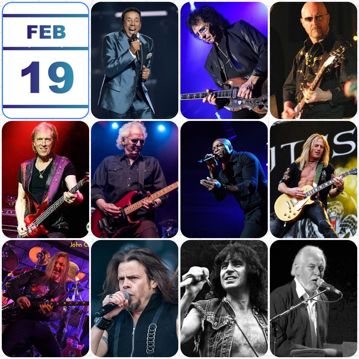 ejpf04's tweet photo. @HoffmanEnrique @Mikehomeseller @TiaColita
#Feb19
Efemérides febrero 19
Eventos:
1940 Nace Smokey Robinson, cantante / The Miracles
1948 Nace Tony Iommi, guitarrista / Black Sabbath, Heaven and Hell
1950 Nace Andy Powell, guitarrista / Wishbone Ash https://t.co/8CNGlFJNjh