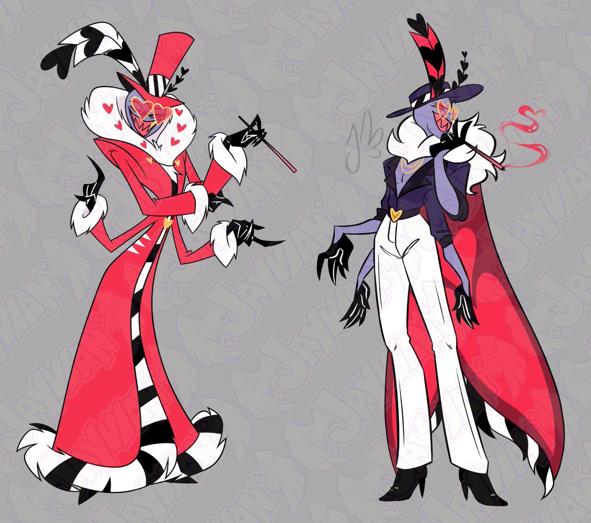 My redesigns of the Vees! #hazbinhotel #hazbinhotelfanart