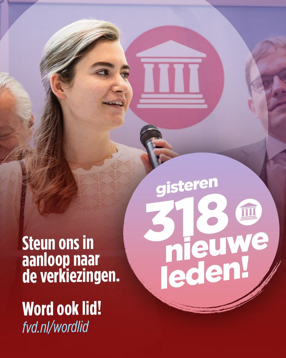 fvdemocratie's tweet image. Er is echt iets aan het gebeuren. Gisteren hebben meer dan 300 mensen zich aangesloten bij onze beweging. 

Draag ook bij aan onze veranderingsmissie en de campagne voor de gemeenteraadsverkiezingen!

Ga naar fvd.nl/wordlid!