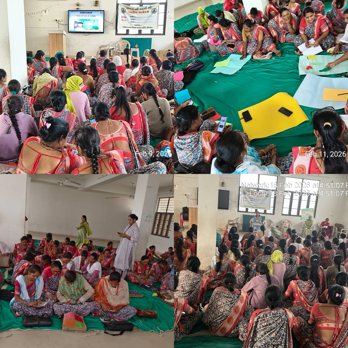 લીમખેડા ઘટક 1 મા પોષણ ભી પઢાઈ ભી ની તાલીમ અંતર્ગત કાર્યકર બહેનોને પૂર્વ પ્રાથમિક શિક્ષણ માટે વેસ્ટ માથી બેસ્ટ TLM બનાવવામા આવ્યા.<a href="/DahodPo/">District ICDS,Office Dahod</a> <a href="/DdoDahod/">R K Patel (IAS) District Devlopment Officer Dahod</a> <a href="/CollectorDahod/">Collector Dahod</a> <a href="/CMOGuj/">CMO Gujarat</a> <a href="/WCDGujarat/">Women & Child Development, Govt of Gujarat</a> <a href="/jsbhabhor/">Jasvantsinh Bhabhor</a>