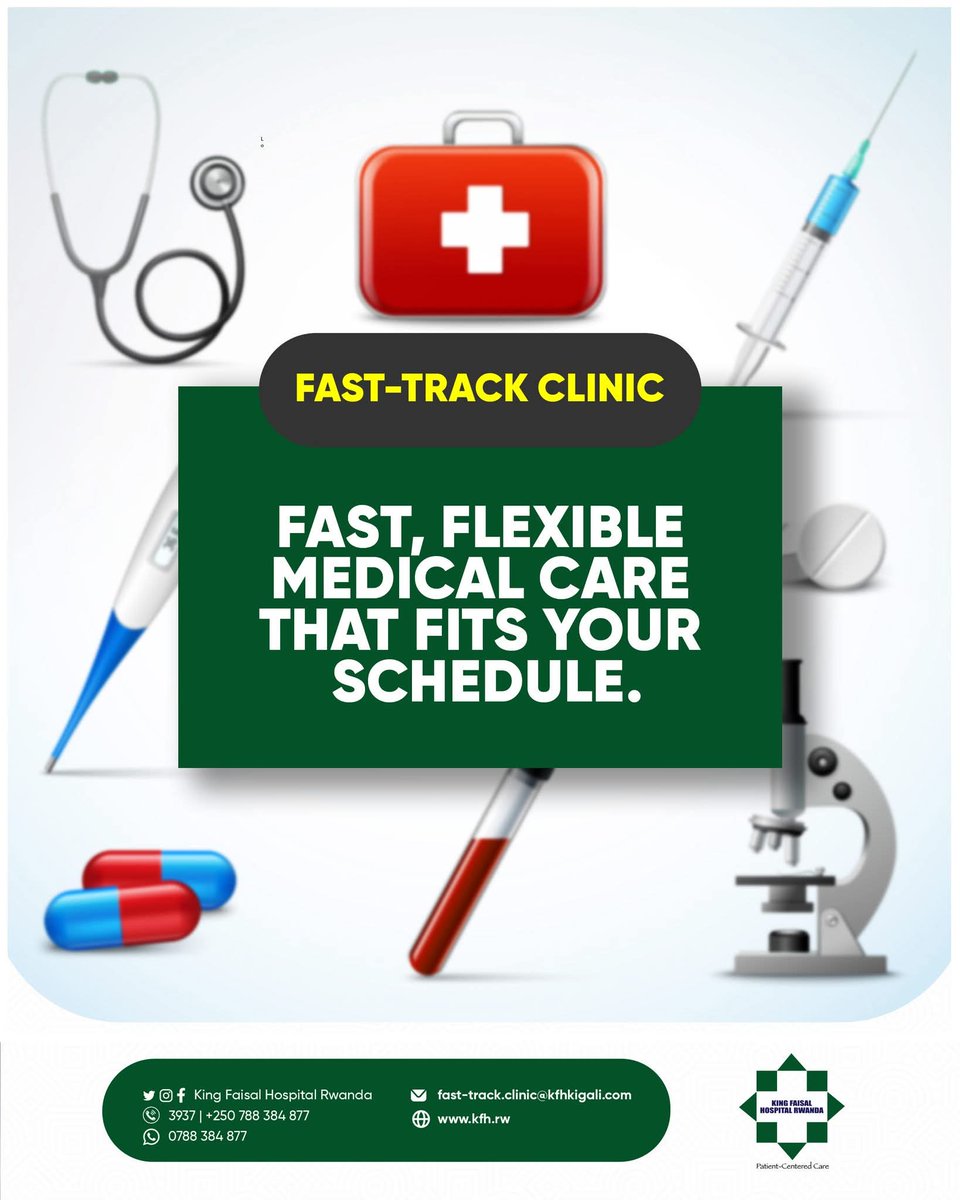 kfaisalhospital's tweet photo. Getting an appointment at your convenience just got easier.
Whether you're a working parent, busy professional, or need quick and flexible healthcare, you can now book your consultation at KFHR's Fast-Track Clinic.
📌 We're here when it works for you.
#KFHRFastTrack https://t.co/Qbubkj2to0