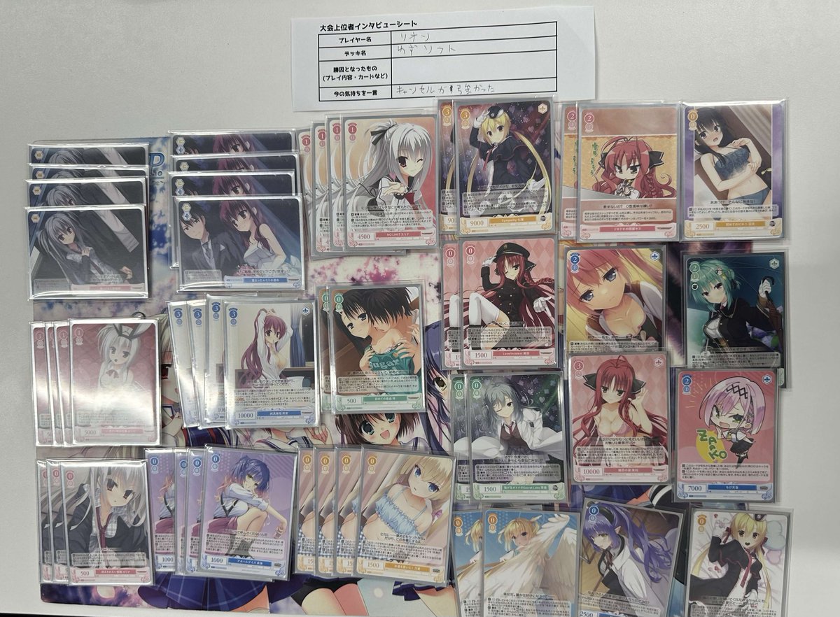 🔥大会結果報告🔥 17時開催ヴァイスシュヴァルツロゼ ショップ大会