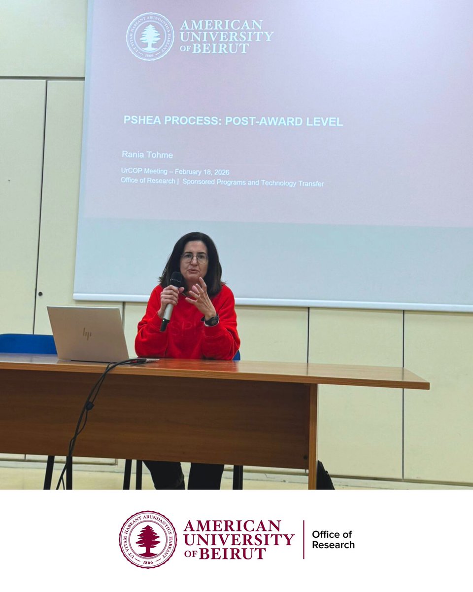 AUB Office of Research tweet media