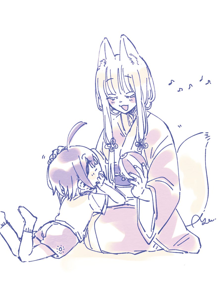 これは三兄弟パロの🌿🦊と☀の再掲………