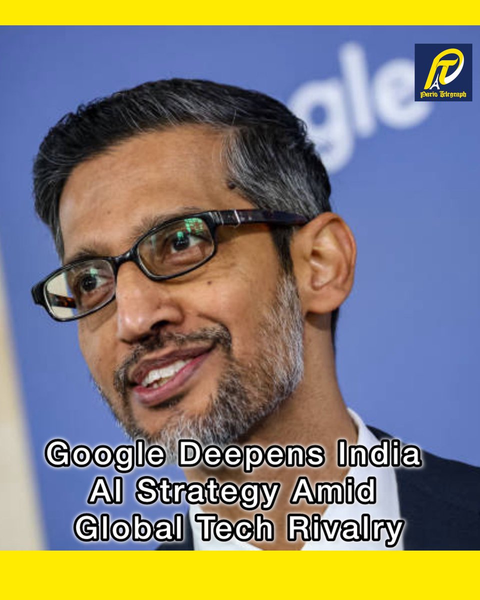 PTelegraph78782's tweet photo. Google CEO Sundar Pichai signals deeper AI partnership with India, positioning the country at the center of the global artificial intelligence race and digital economy leadership.

Read full 👇👇
https://t.co/9Tq1G3OhSb

#Google #India #ArtificialIntelligence #SundarPichai https://t.co/afSTeHjVzd