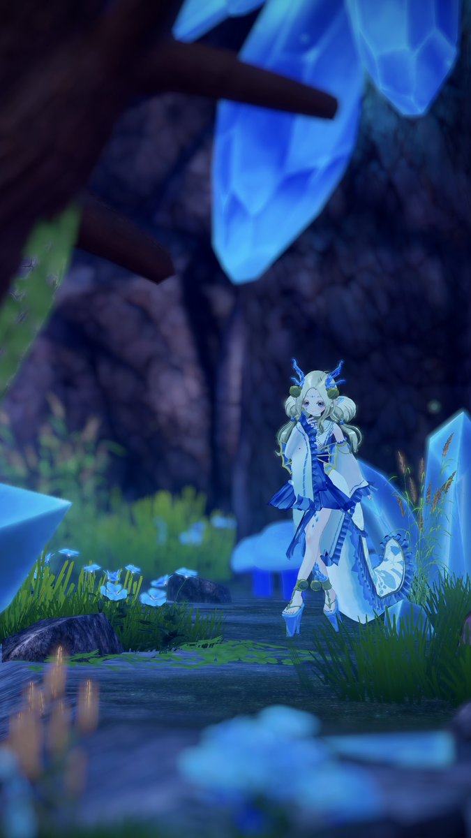 スズナちゃんは神様なので、幻想的な雰囲気のワールドもよく映えます💠✨

#PR #suzuna3D #VRChat