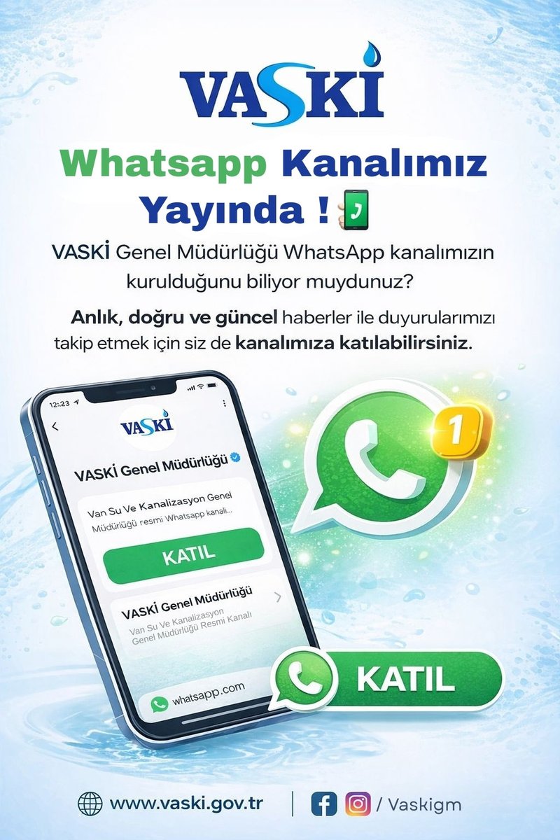 VASKİ Genel Müdürlüğü tweet media