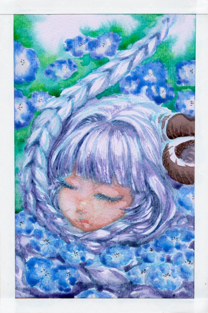 watercolor of <a href="/MariaGraceVT/">MariaGraceVT🤍🐑</a>