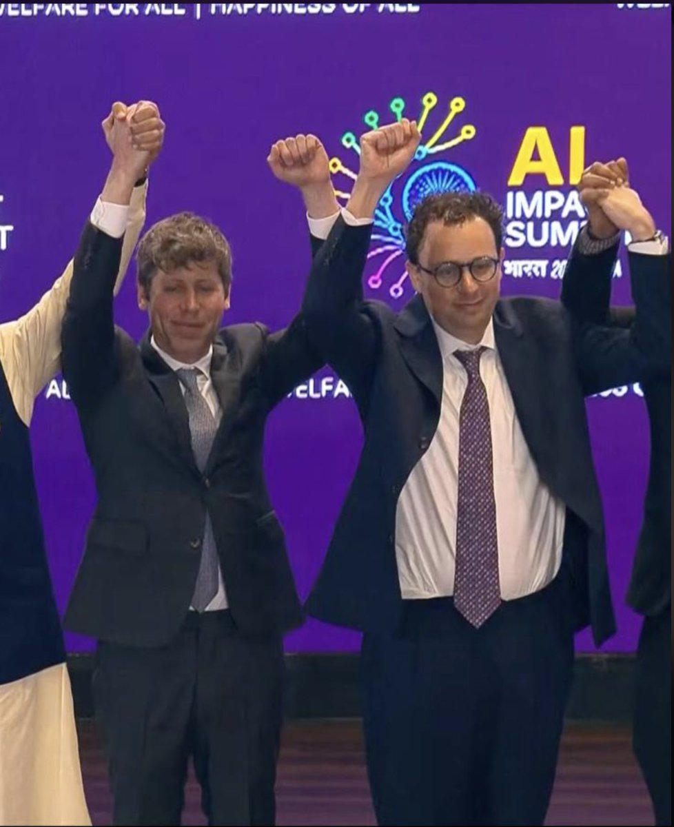 The tension is tangible. <a href="/sama/">Sam Altman</a> <a href="/DarioAmodei/">Dario Amodei</a>