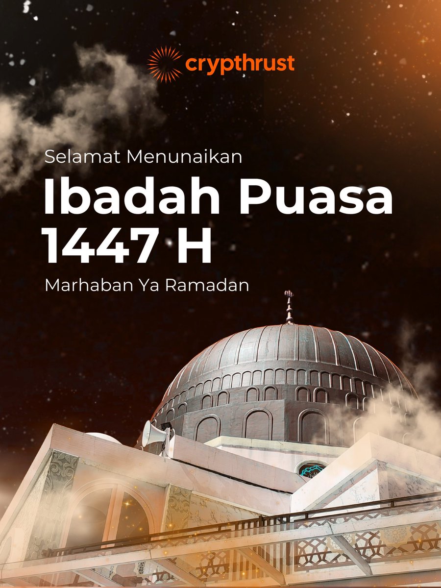 crypthrust's tweet photo. Selamat menjalankan ibadah puasa 🌙

#Crypthrust https://t.co/PEho6TjQ9L