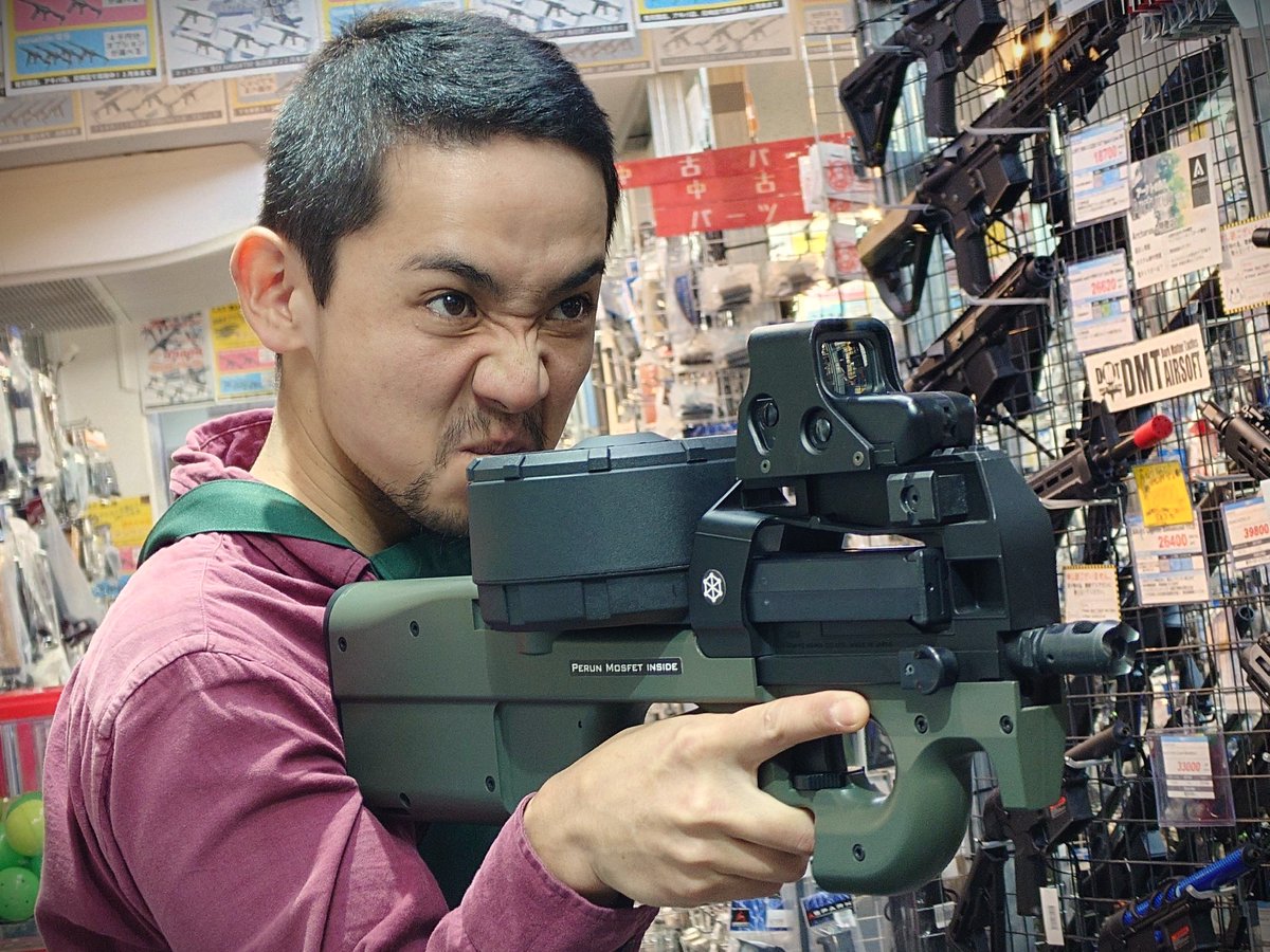 アキバ店】P90のイカツいドラムマガジンが入荷しました！ Angel Custom