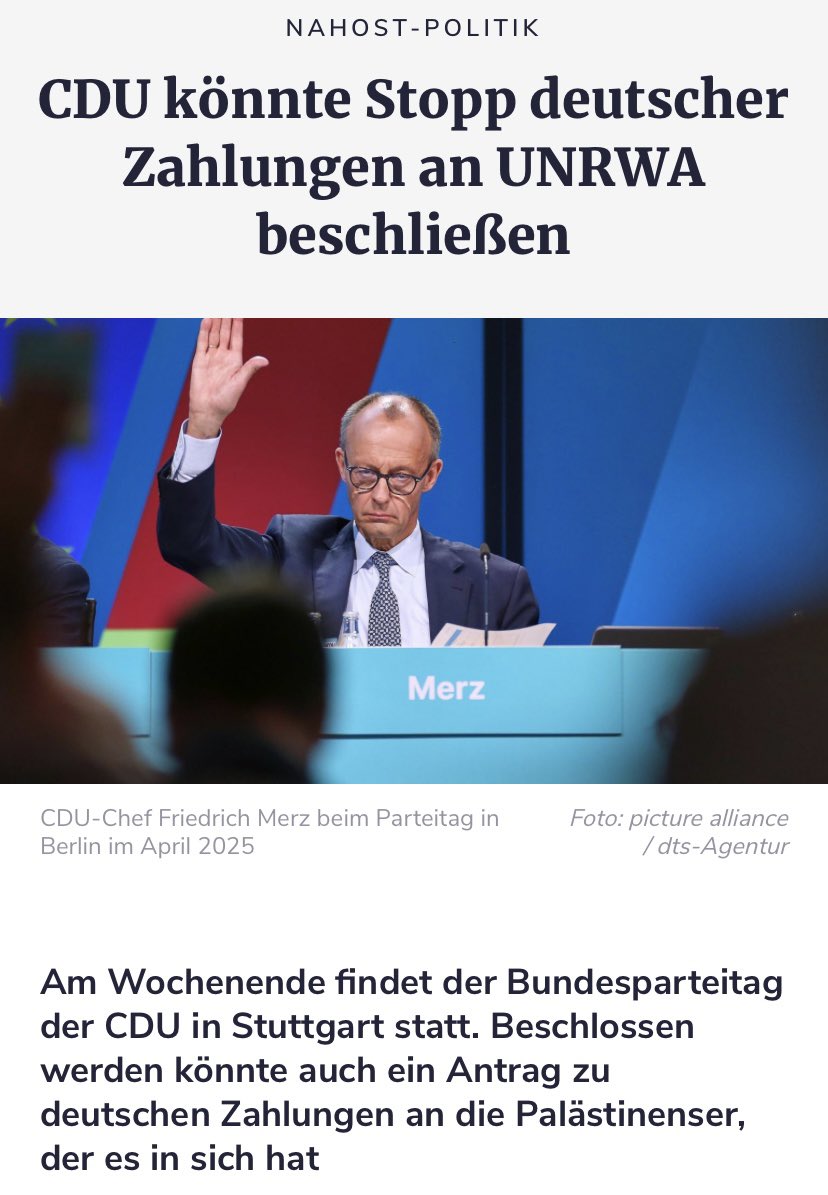 aryeshalicar's tweet image. Deutschland hat deutsches Steuergeld in Milliardenhöhe an UNRWA fließen lassen.
Seit dem 7.Oktober-Massaker steht fest: UNRWA ist Teil des Problems und hat jüdisches Blut an seinen Händen.
Zeit das richtige zu tun!
Taten, statt leere Worte.
NIE WIEDER deutsches Geld an UNRWA!