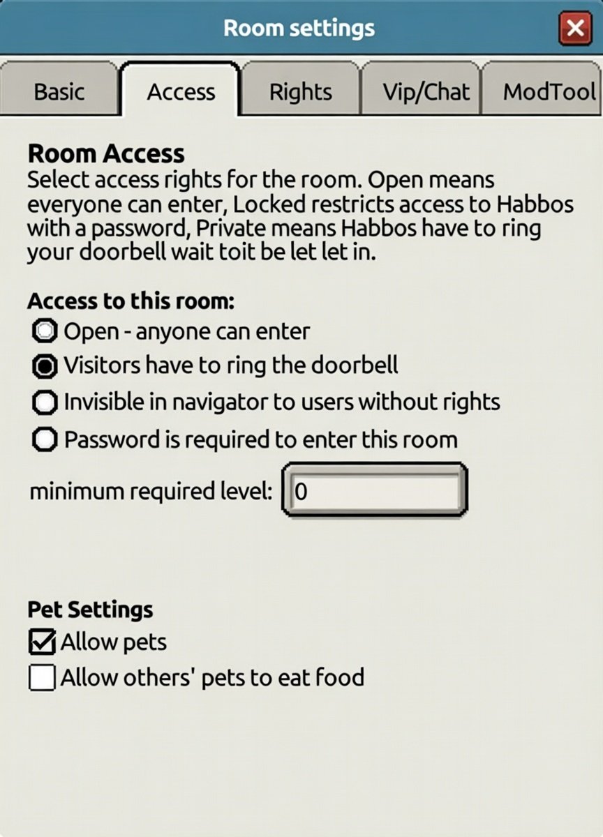 Suggestion: Add a "Min Level" requirement for room entry

Habbo TR is suffering from constant bot raids causing massive lag in our rooms. Wireds alone isn't enough to stop them. We need this security setting to keep our rooms safe
@habbo #habbo