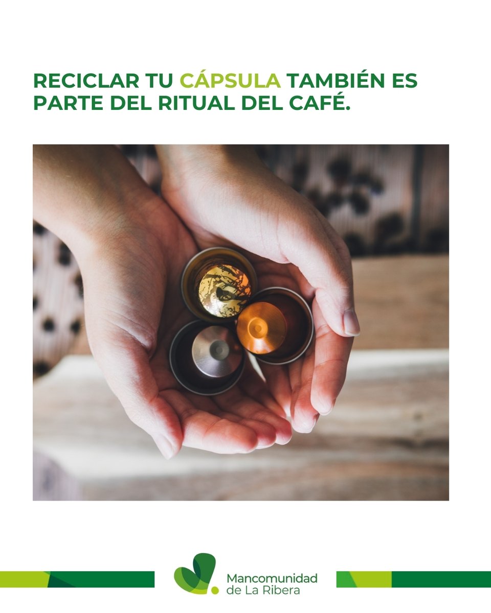 mancoribera's tweet photo. 👐 El café te despierta, tus acciones despiertan conciencia.

♻️ Recicla tu cápsula y haz tu ritual más sostenible.
👉 Disfruta. Agradece. Recicla. 🌍💚

#CaféConConciencia #EcoRituales https://t.co/HOLHDnjYGW